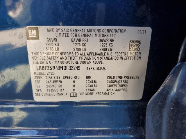 2022 BUICK ENVISION A LRBFZSR49ND032249