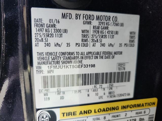 2016 FORD EXPEDITION 1FMJU1KT5GEF33198