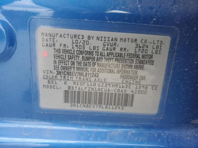 2021 NISSAN VERSA SV 3N1CN8EV7ML811243