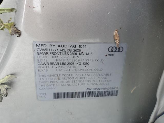 2015 AUDI Q5 TDI PRE WA1CMAFP1FA059633