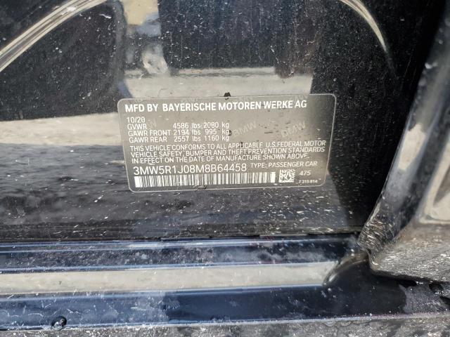 2021 BMW 330I 3MW5R1J08M8B64458