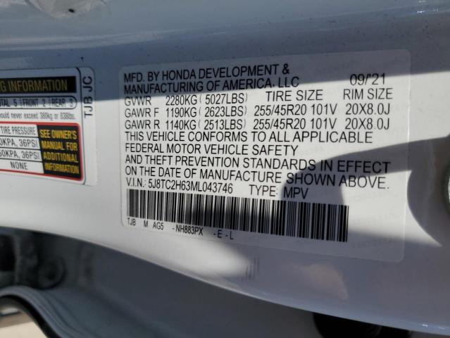 2021 ACURA RDX A-SPEC 5J8TC2H63ML043746