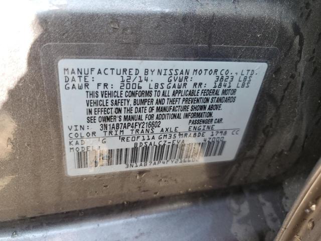 2015 NISSAN SENTRA - 3N1AB7AP4FY216602