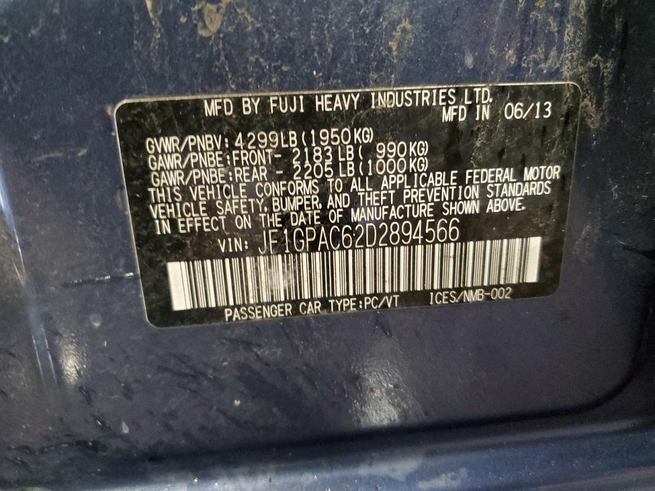 SUBARU IMPREZA PREMIUM