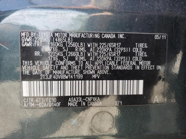2011 TOYOTA RAV4 - 2T3JF4DV8BW141199