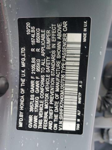 2021 HONDA CIVIC SPOR - SHHFK7H4XMU207036