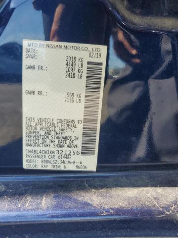 2019 NISSAN ALTIMA SR - 1N4BL4CW1KN321256
