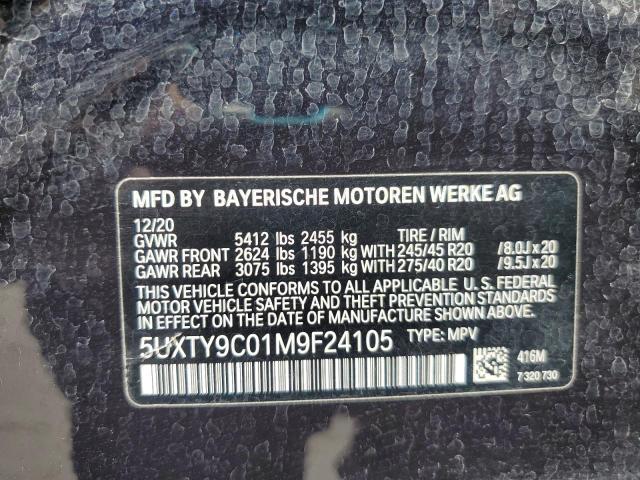 2021 BMW X3 XDRIVEM 5UXTY9C01M9F24105