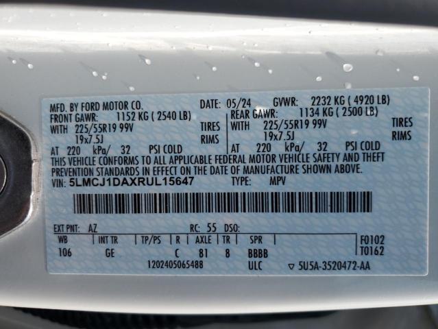 2024 LINCOLN CORSAIR 5LMCJ1DAXRUL15647