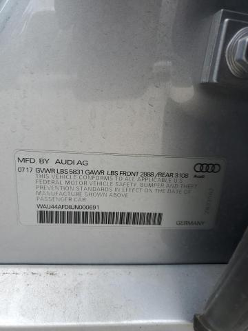 2018 AUDI A8 L QUATTRO WAU44AFD8JN000691