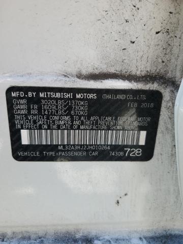 2018 MITSUBISHI MIRAGE ES ML32A3HJ2JH010264