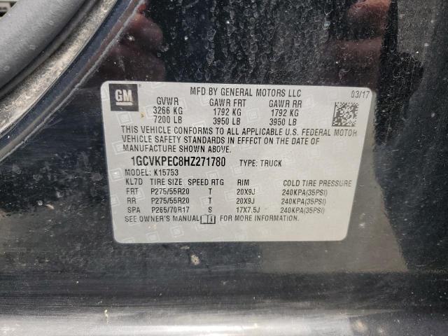 2017 CHEVROLET SILVERADO K1500 CUSTOM 1GCVKPEC8HZ271780
