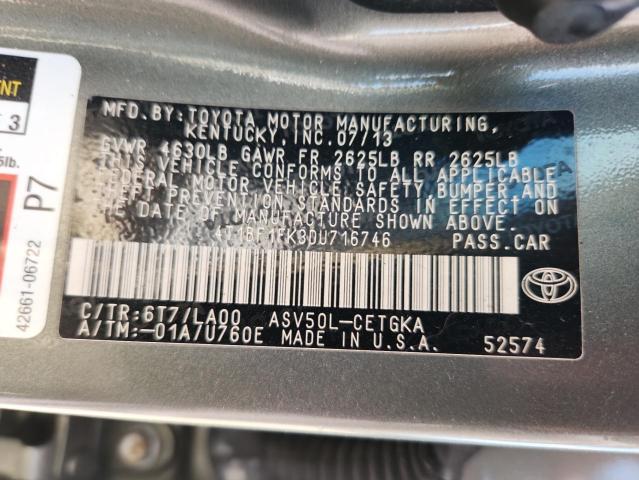 2013 TOYOTA CAMRY L - 4T1BF1FK3DU716746
