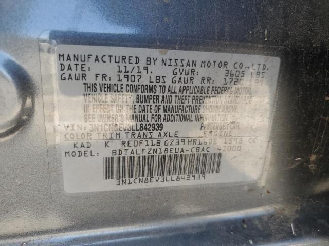 2020 NISSAN VERSA SV 3N1CN8EV3LL842939