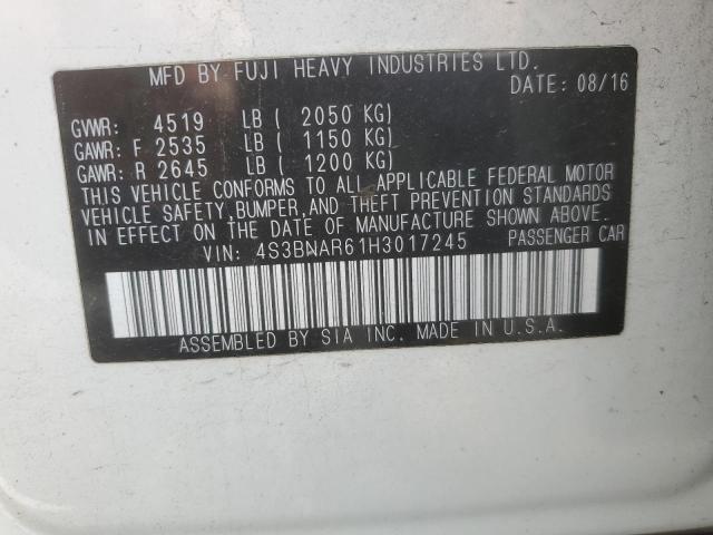 2017 SUBARU LEGACY SPO 4S3BNAR61H3017245