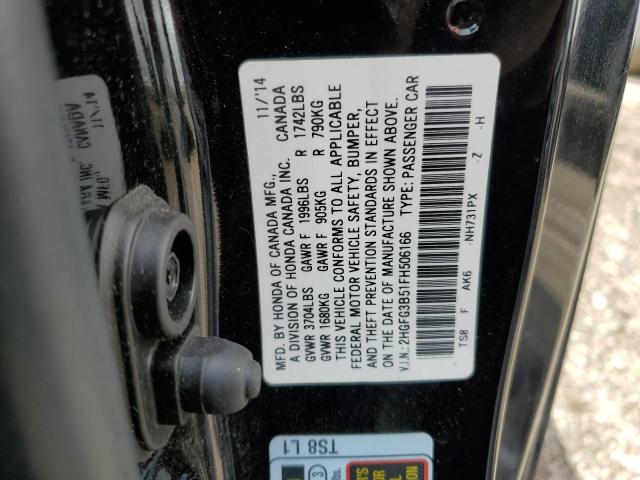 2015 HONDA CIVIC LX - 2HGFG3B51FH506166