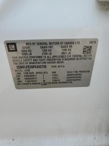 2015 CHEVROLET EQUINOX LT - 2GNFLFE39F6433735