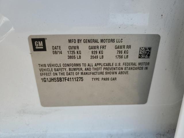 2015 CHEVROLET SONIC RS 1G1JH5SB7F4111275