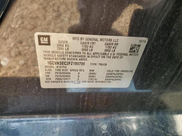 2015 CHEVROLET SILVERADO - 1GCVKSEC2FZ189799