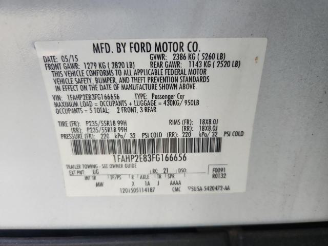 2015 FORD TAURUS SEL 1FAHP2E83FG166656
