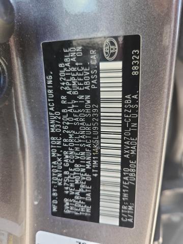 2020 TOYOTA CAMRY SE - 4T1M11AK5LU952392