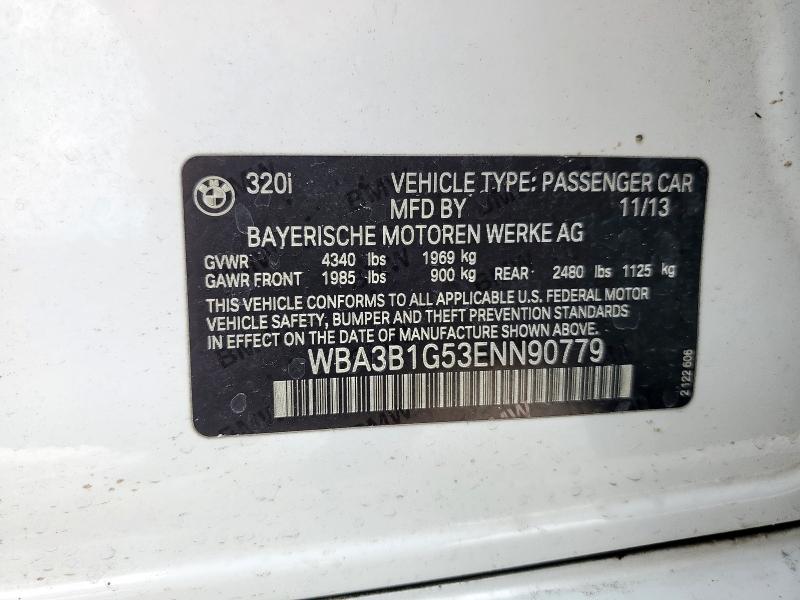 2014 BMW 320 I - WBA3B1G53ENN90779