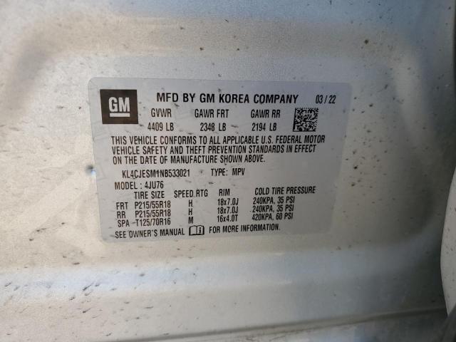 2022 BUICK ENCORE PRE KL4CJESM1NB533021
