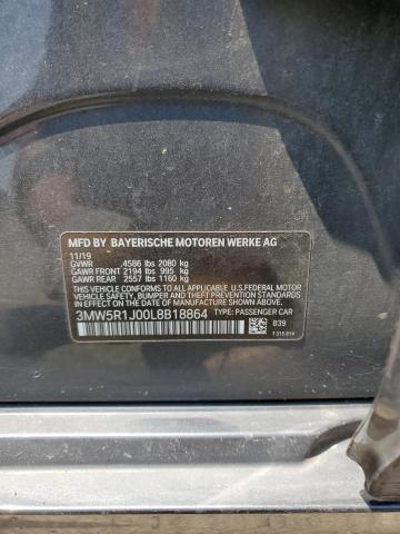 2020 BMW 330I 3MW5R1J00L8B18864
