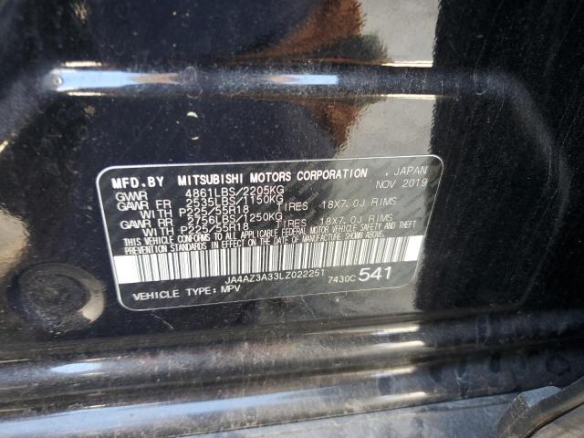 2020 MITSUBISHI OUTLANDER JA4AZ3A33LZ022251