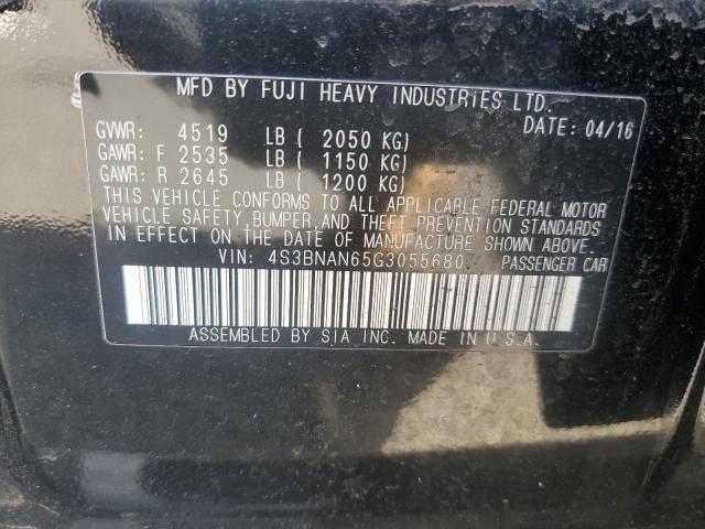 2016 SUBARU LEGACY 2.5 4S3BNAN65G3055680