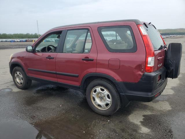 HONDA CR-V LX 2005 red 4dr spor gas SHSRD78595U346523 photo #3