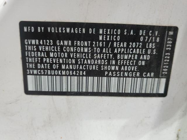 2019 VOLKSWAGEN JETTA S 3VWC57BU0KM064284