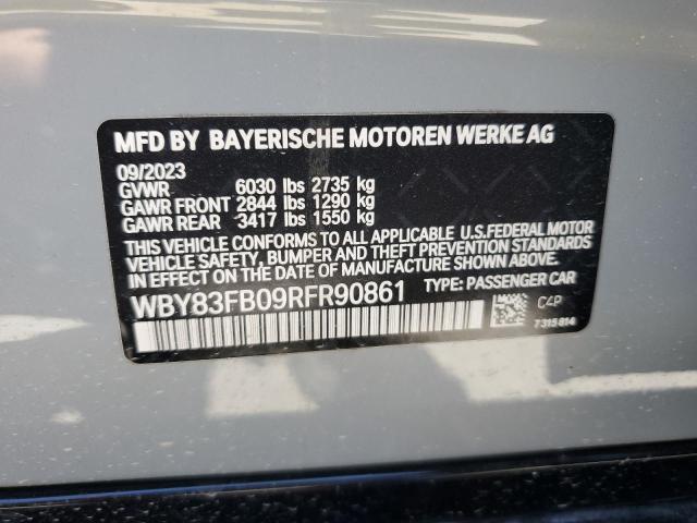 2024 BMW I4 XDRIVE - WBY83FB09RFR90861