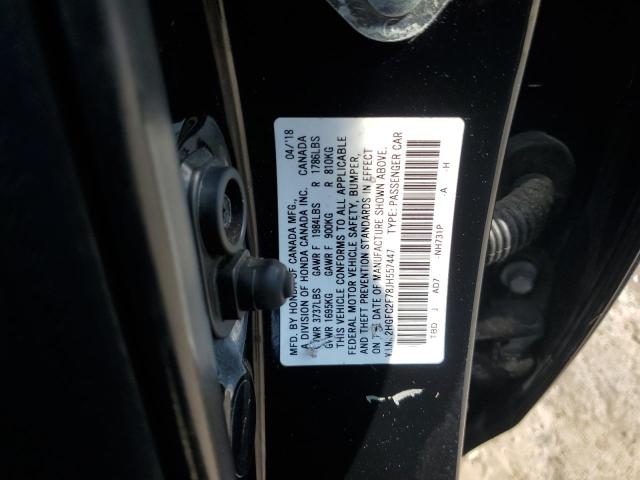 2018 HONDA CIVIC EX - 2HGFC2F78JH557447