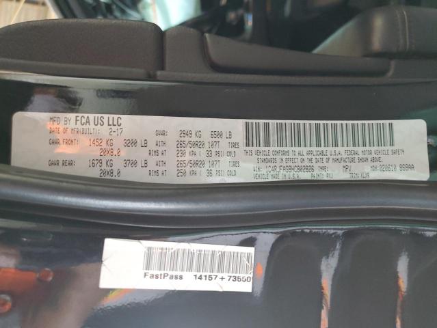 2017 JEEP GRAND CHER 1C4RJFAG8HC802826