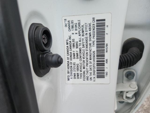 2018 HONDA CIVIC LX 2HGFC2F51JH556526