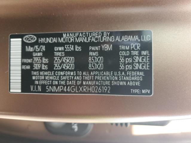 2024 HYUNDAI SANTA FE L 5NMP44GLXRH026192