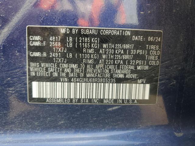 2024 SUBARU CROSSTREK WILDERNESS 4S4GUHU68R3805235
