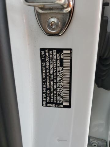 2017 PORSCHE CAYENNE WP1AA2A2XHKA88079