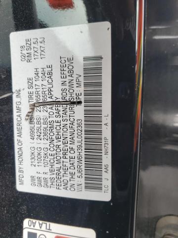 2018 HONDA CR-V LX 5J6RW6H39JL002363