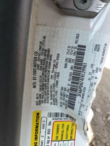 2015 FORD FUSION SE - 3FA6P0H74FR129901