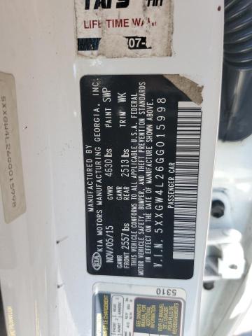 2016 KIA OPTIMA SX 5XXGW4L26GG015998