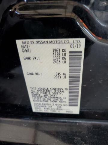 2019 NISSAN ALTIMA S - 1N4BL4BV9KC249548