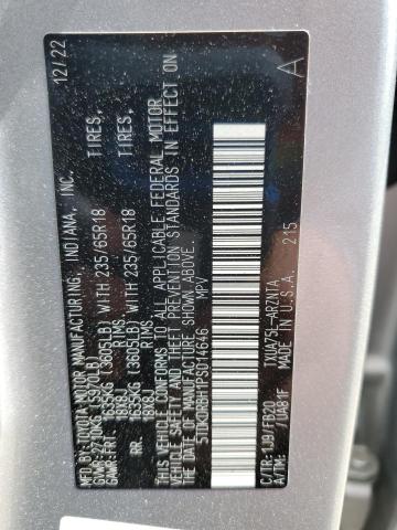 2023 TOYOTA HIGHLANDER 5TDKDRBH1PS014646
