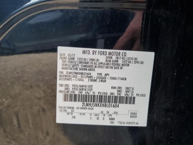 2017 LINCOLN MKT 2LMHJ5NKXHBL01604