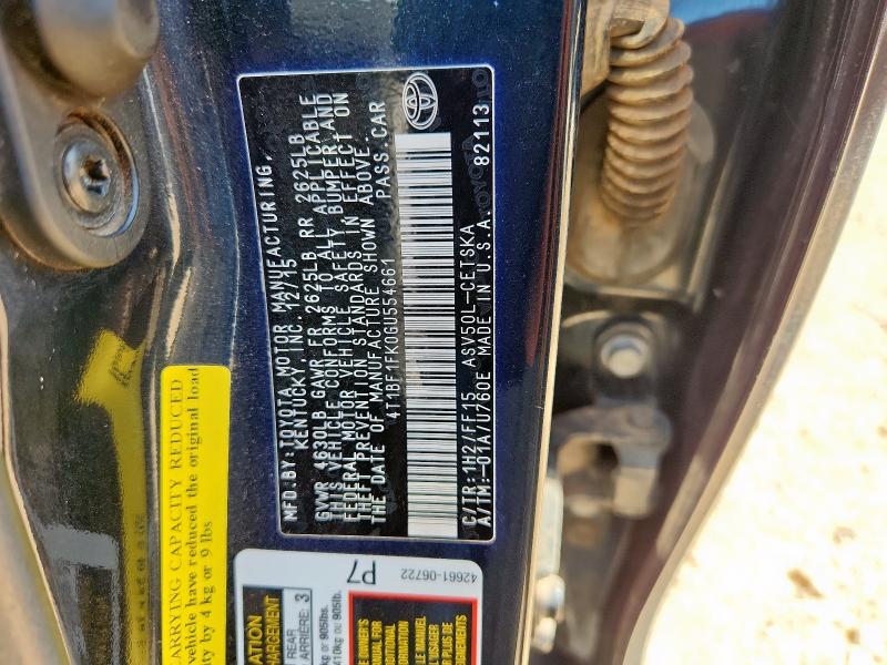 2016 TOYOTA CAMRY LE - 4T1BF1FK0GU554661