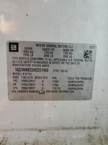 2017 CHEVROLET SILVERADO - 1GCVKNEC5HZ237980