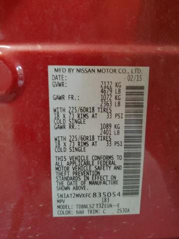 2015 NISSAN ROGUE S 5N1AT2MVXFC835054