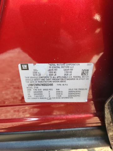 2022 BUICK ENVISION E LRBFZNR47ND022496