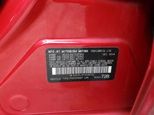 2015 MITSUBISHI MIRAGE DE ML32A3HJ3FH036282